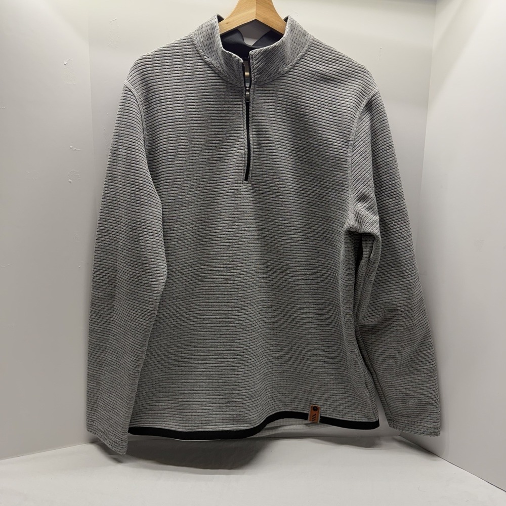 Adidas Sweater Mens L Sweatshirt Adicross Quarter Zip Golf Pullover Elbow Patch